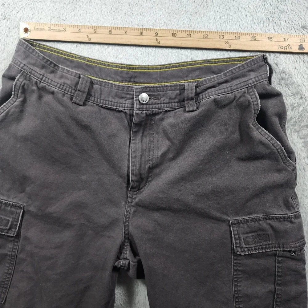 The North Face Pants Mens 34x28 Gray Regular Fit Cargo Canvas Workwear Casual